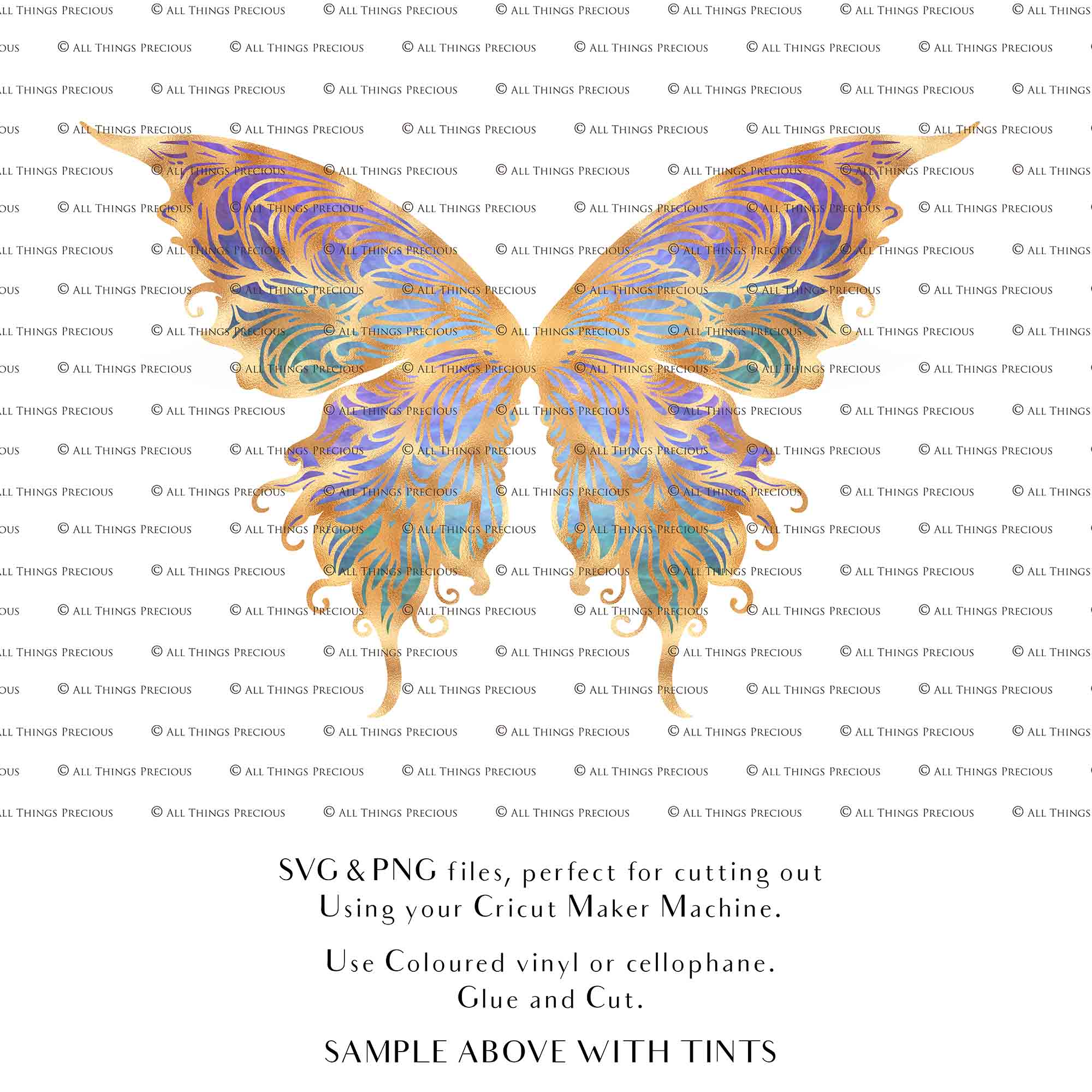 SVG, PNG Clipart, Fairy Wings, for Cricut and Silhouette Machine. Cut out and make your own real fairy wings. For Costumes, Halloween, Cosplay Wings, Adult Wings, Child size wings. Use them for Wedding invitations, sublimation print  or decorations.