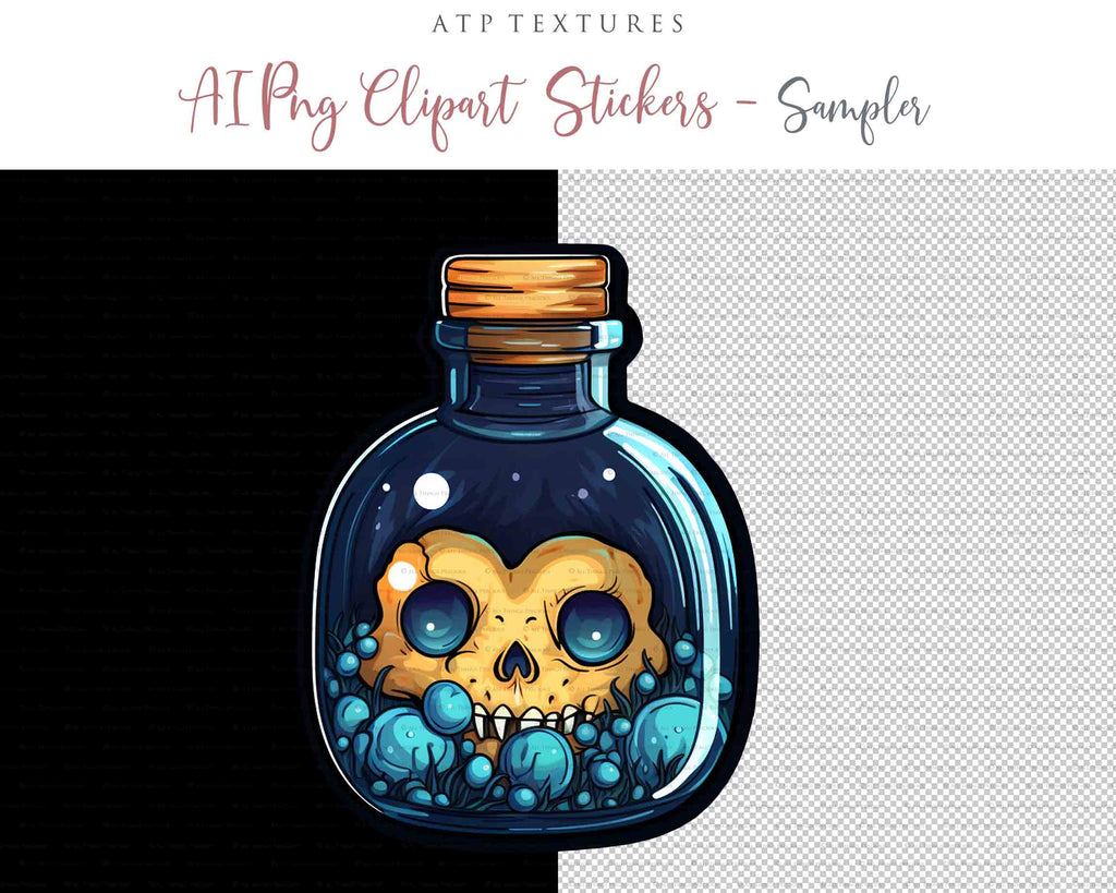 Halloween Day of the dead Pumpkin clipart. Perfect for scrapbooking and print. If you want to print your completed artwork, you can! PNG Transparent files, High resolution, 300dpi. AI Digital Art. - ATP Textures