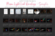 Load image into Gallery viewer, PRISM LIGHT LEAK Digital Overlays
