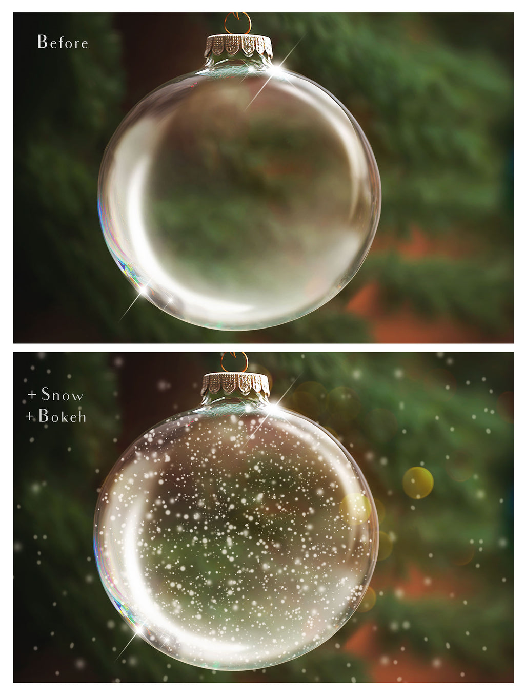 Christmas Glass Bauble Ornament Overlay and Digital Png Background. Snow flurries and PSD template included. The globe is transparent, perfect for you to add your own images and retain the snow globe effect.This file is 6000 x 4000, 300dpi. Photography, Scrapbooking, Photo Overlays, Png, Jpeg, Psd. ATP Textures.