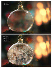 Load image into Gallery viewer, PSD Template - GLASS ORNAMENT DIGITAL BACKGROUND - Set 2
