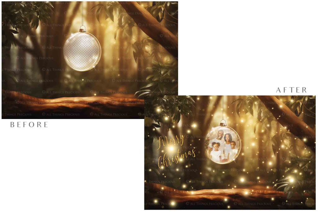 Christmas Glass Bauble Ornament Overlay and Background, with snow flurries and a PSD template included in the set.The globe is transparent, perfect for you to add your own images and retain the snow globe effect.This file is 6000 x 4000, 300dpi. Photography, Scrapbooking, Photo Overlays, Png, Jpeg, Psd. ATP Textures.