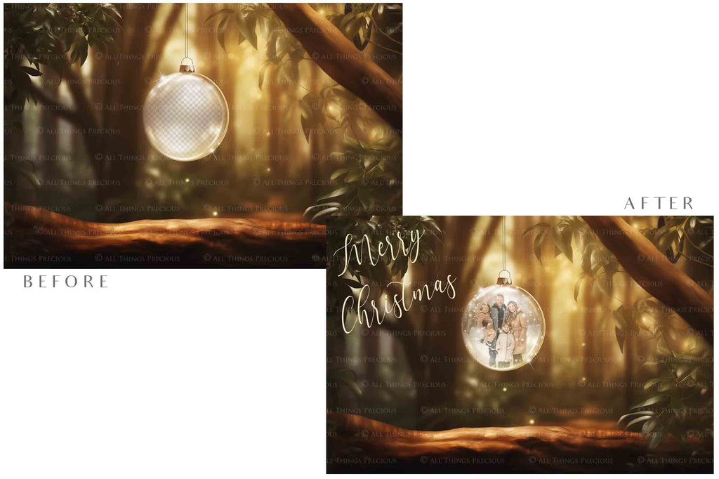 Christmas Glass Bauble Ornament Overlay and Background, with snow flurries and a PSD template included in the set.The globe is transparent, perfect for you to add your own images and retain the snow globe effect.This file is 6000 x 4000, 300dpi. Photography, Scrapbooking, Photo Overlays, Png, Jpeg, Psd. ATP Textures.