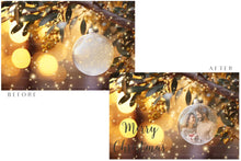 Load image into Gallery viewer, PSD Template - GLASS ORNAMENT DIGITAL BACKGROUND - Set 8
