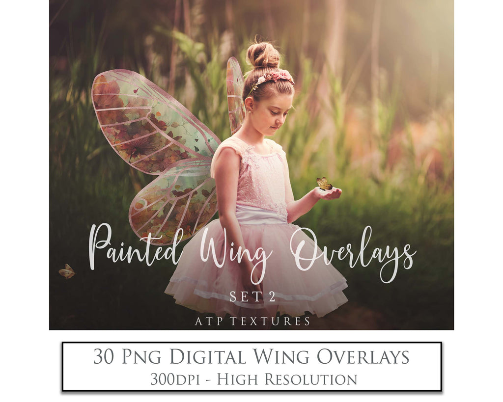 Fairy Wings Overlays For Photography, Photoshop, Digital art and Creatives. Transparent, high resolution wings for photographers. These are gorgeous PNG overlays for fantasy digital art and Child portraiture. colour, White fairy wings. Photo Overlays. Digital download. Graphic effects. ATP Textures