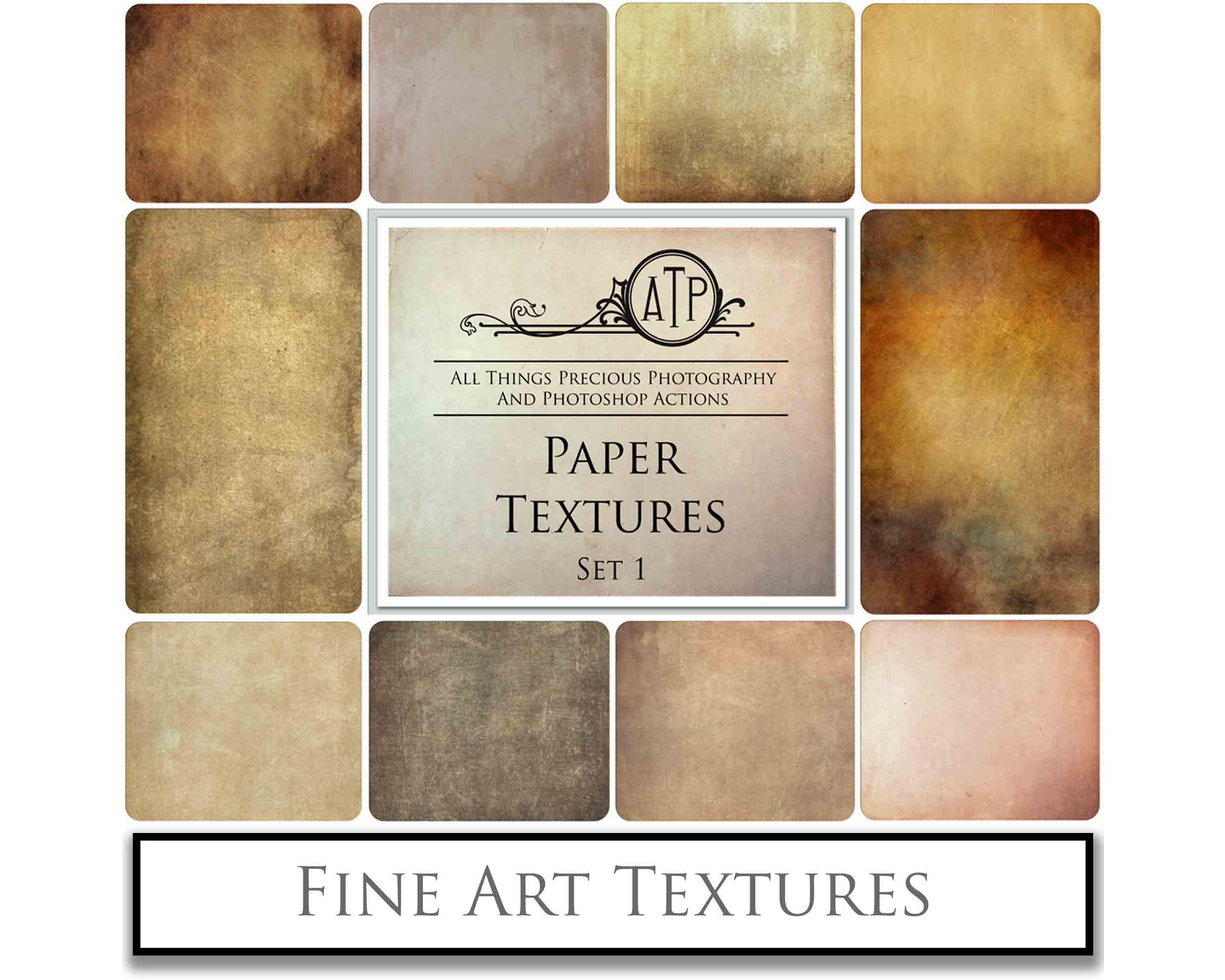 10 Fine Art TEXTURES - PAPER Set 1