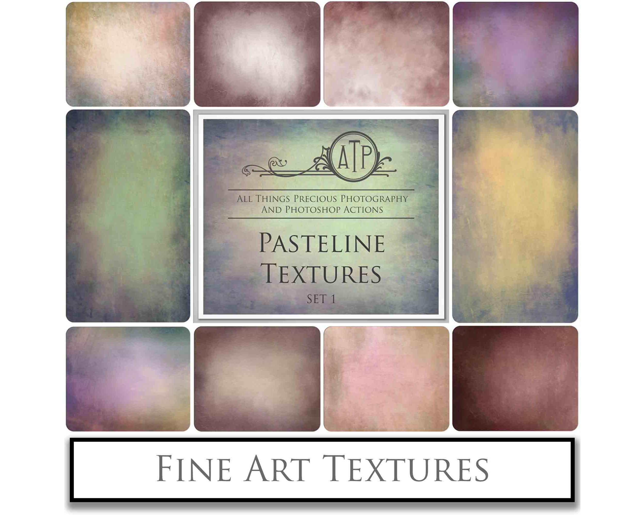 Pastel textures. Fine art texture for photographers, digital editing. Photo Overlays. Antique, Vintage, Grunge, Light, Dark Bundle. Textured printable Canvas, Colour, black and white, Bundle. High resolution, 300dpi Graphic Assets for photography, digital scrapbooking and design. By ATP Textures