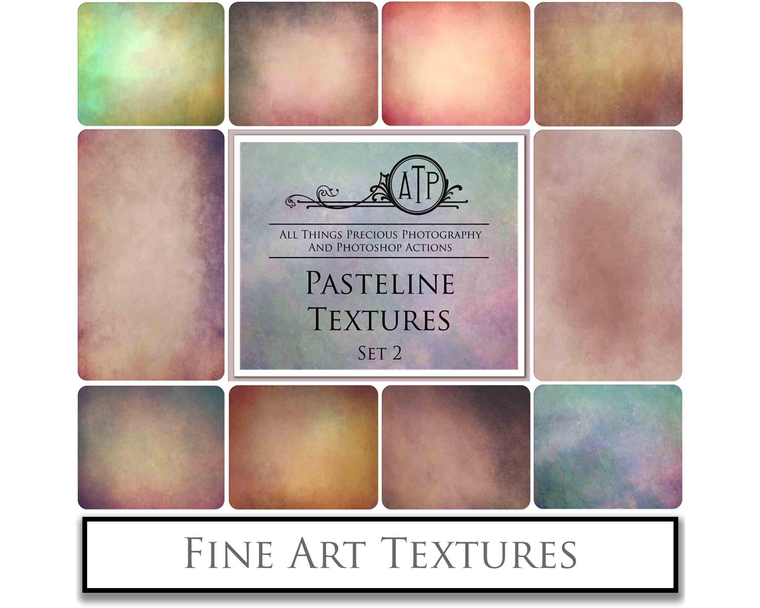 Pastel textures. Fine art texture for photographers, digital editing. Photo Overlays. Antique, Vintage, Grunge, Light, Dark Bundle. Textured printable Canvas, Colour, black and white, Bundle. High resolution, 300dpi Graphic Assets for photography, digital scrapbooking and design. By ATP Textures