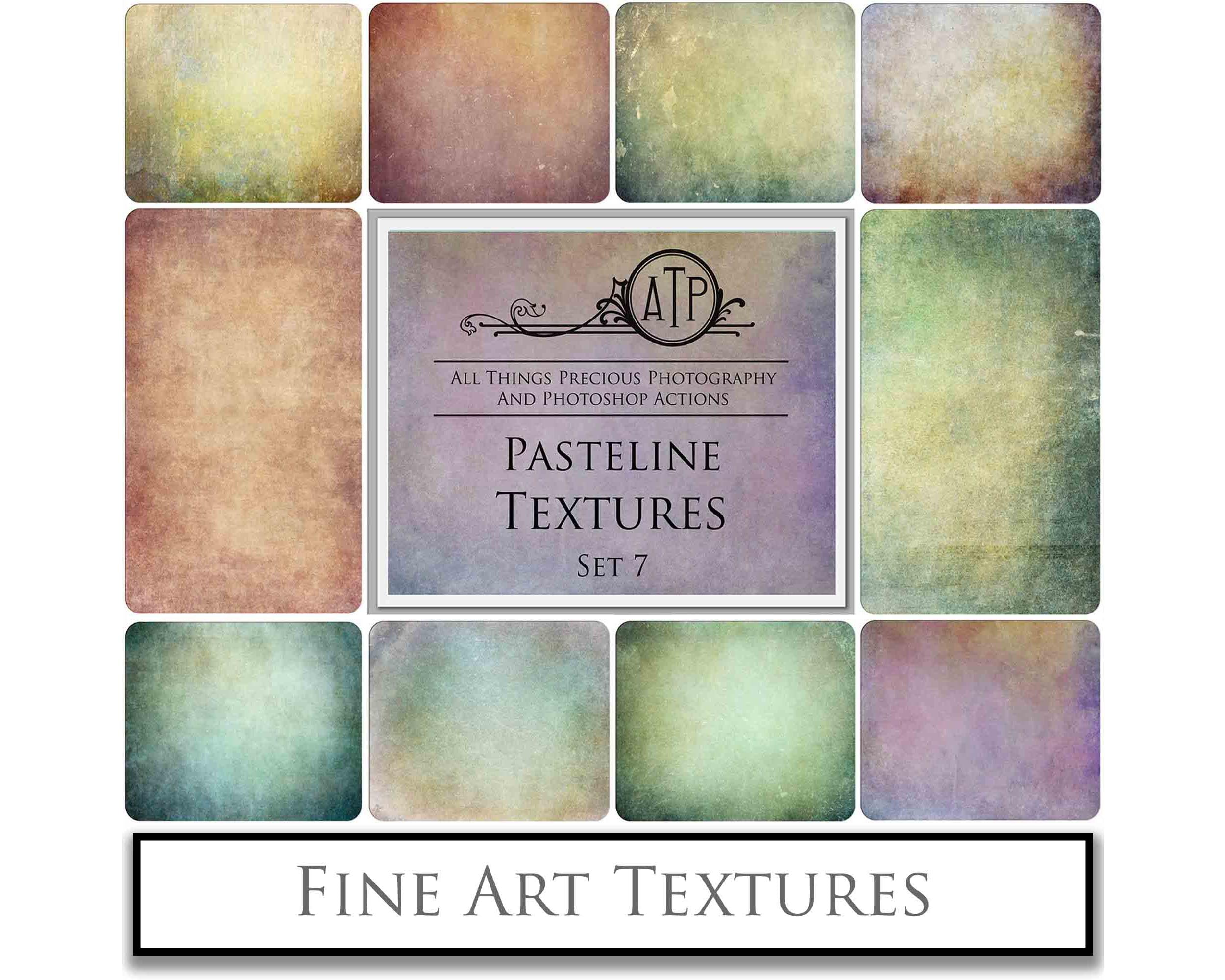 Pastel textures. Fine art texture for photographers, digital editing. Photo Overlays. Antique, Vintage, Grunge, Light, Dark Bundle. Textured printable Canvas, Colour, black and white, Bundle. High resolution, 300dpi Graphic Assets for photography, digital scrapbooking and design. By ATP Textures
