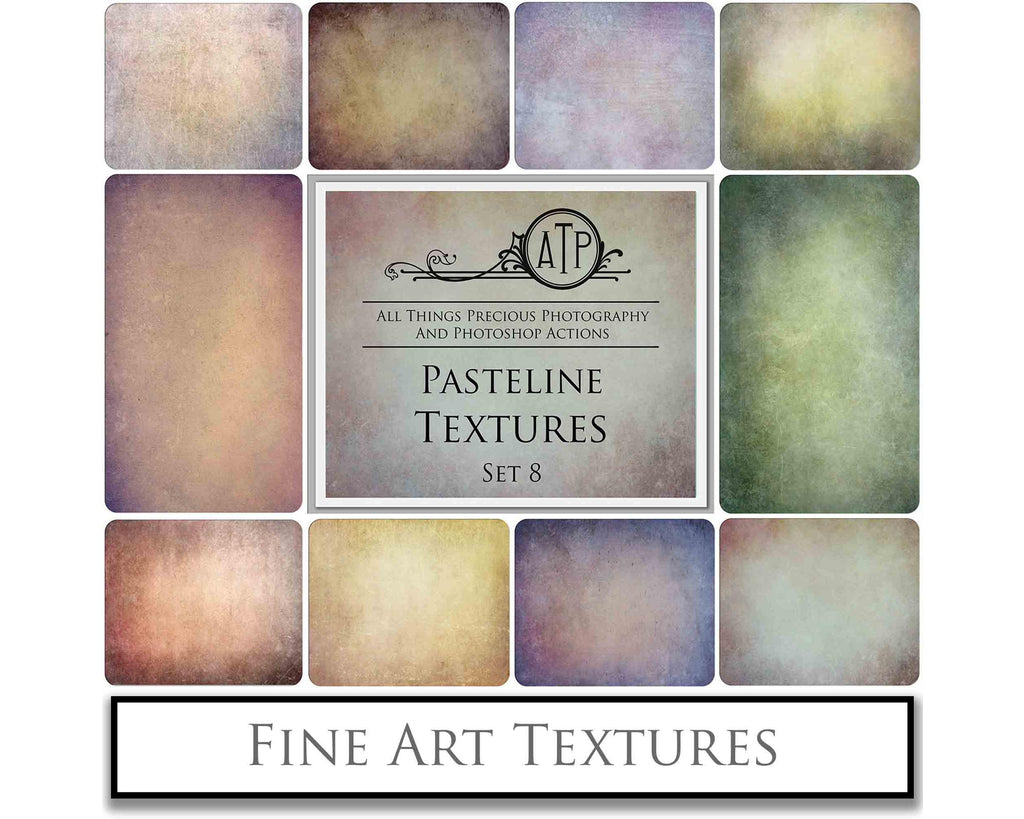 Pastel textures. Fine art texture for photographers, digital editing. Photo Overlays. Antique, Vintage, Grunge, Light, Dark Bundle. Textured printable Canvas, Colour, black and white, Bundle. High resolution, 300dpi Graphic Assets for photography, digital scrapbooking and design. By ATP Textures