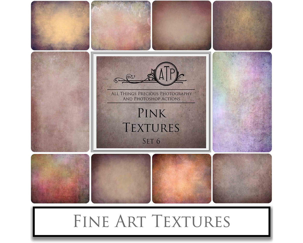 Pretty Pink textures. Fine art texture for photographers, digital editing. Photo Overlays. Antique, Vintage, Grunge, Light, Aged Bundle. Textured printable Canvas, Colour, black and white, Bundle. High resolution, 300dpi Graphic Assets for photography, digital scrapbooking and design. By ATP Textures