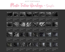 Load image into Gallery viewer, This set of Overlays &amp; Photoshop Brushes includes JPEG Plastic Textures all different and unique with photoshop brushes. All JPEG overlays are 300dpi in high resolution. THEY ARE SUITABLE FOR FINE ART PRINTING. Digital assets for graphic art and photography.
