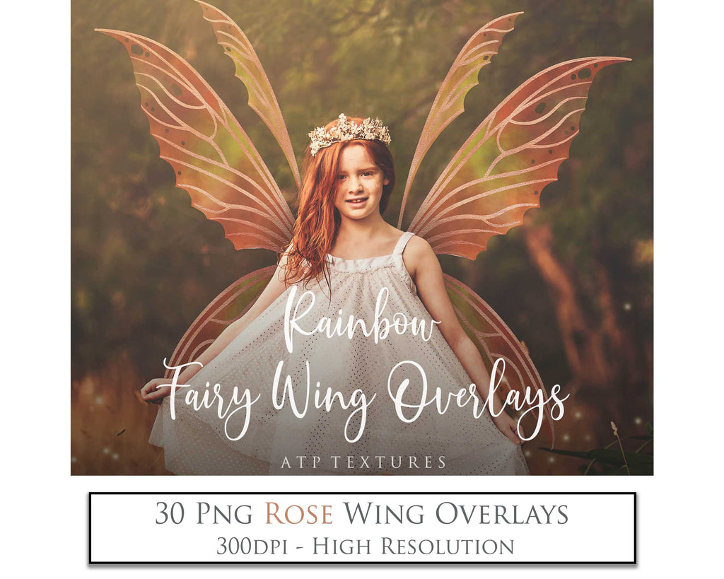 Fairy Wings Overlays For Photography, Photoshop, Digital art and Creatives. Transparent, high resolution wings for photographers. These are gorgeous PNG overlays for fantasy digital art and Child portraiture. colour, White fairy wings. Photo Overlays. Digital download. Graphic effects. ATP Textures