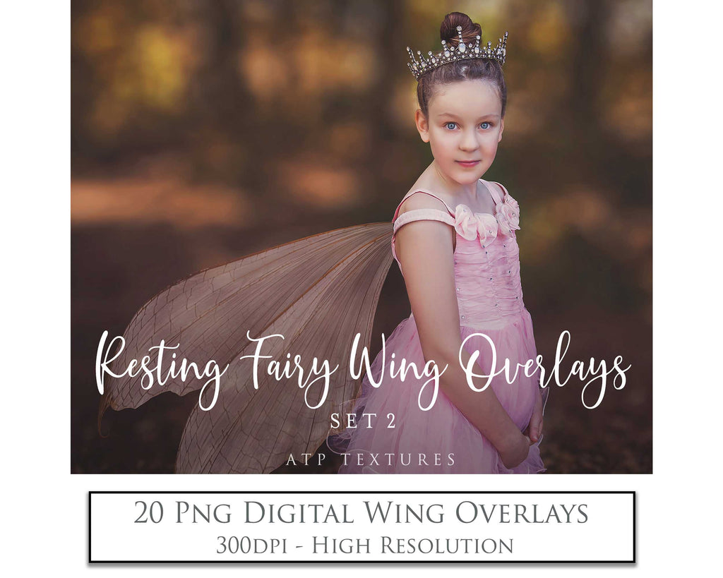 Digital Fairy Wing Overlays clipart. Png transparent see through files for photoshop. Butterfly Angel, Color, Print Photography editing. High resolution, 300dpi. Printable, Photography Graphic design assets, add on stock resources. Scrapbooking design. Fairy Photographer edit. Colorful Big Bundle. ATP Textures.