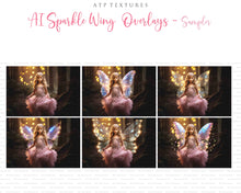 Load image into Gallery viewer, 90 AI Sparkle FAIRY WING Overlays Set 2
