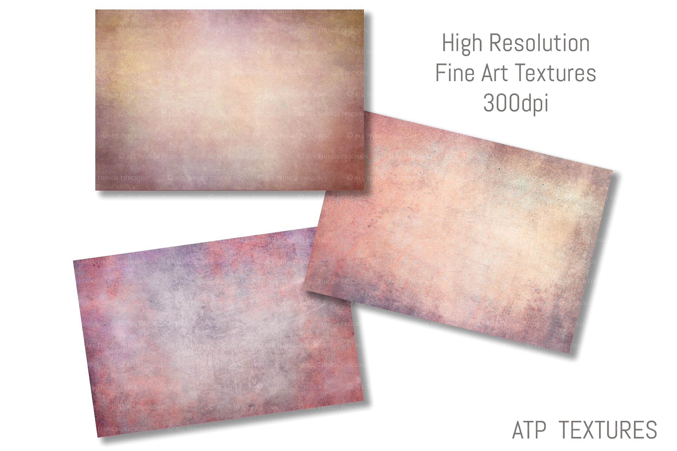 10 Fine Art TEXTURES - SUBTLE Set 3