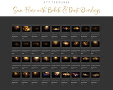 Load image into Gallery viewer, SUN FLARE, BOKEH and DUST Digital Overlays - Set 1
