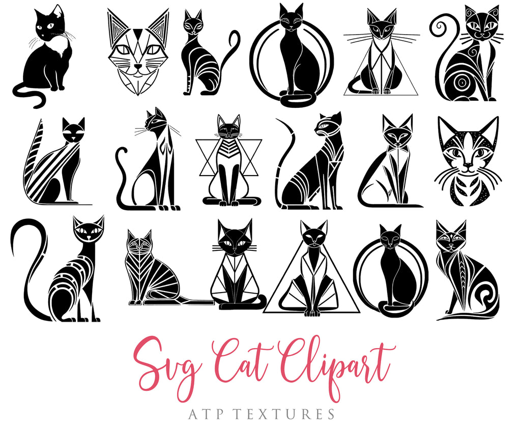 SVG Clipart for Cricut, Digital Art, Sublimation Print and Scrapbooking.Sweet Bees in High resolution.This is a digital product. This set includes 20 SVG & PNG Cat Clipart. The PNG files are all in high resolution,300dpi.If you wish to use them for your fine art prints and photography edits without losing quality, you can! ATP Textures