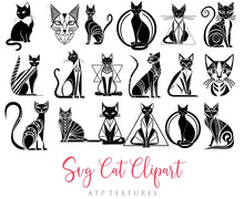 Load image into Gallery viewer, SVG Clipart for Cricut, Digital Art, Sublimation Print and Scrapbooking.Sweet Bees in High resolution.This is a digital product. This set includes 20 SVG &amp; PNG Cat Clipart. The PNG files are all in high resolution,300dpi.If you wish to use them for your fine art prints and photography edits without losing quality, you can! ATP Textures
