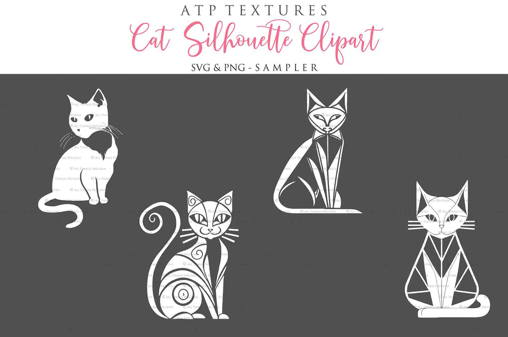 SVG Clipart for Cricut, Digital Art, Sublimation Print and Scrapbooking.Sweet Bees in High resolution.This is a digital product. This set includes 20 SVG & PNG Cat Clipart. The PNG files are all in high resolution,300dpi.If you wish to use them for your fine art prints and photography edits without losing quality, you can! ATP Textures