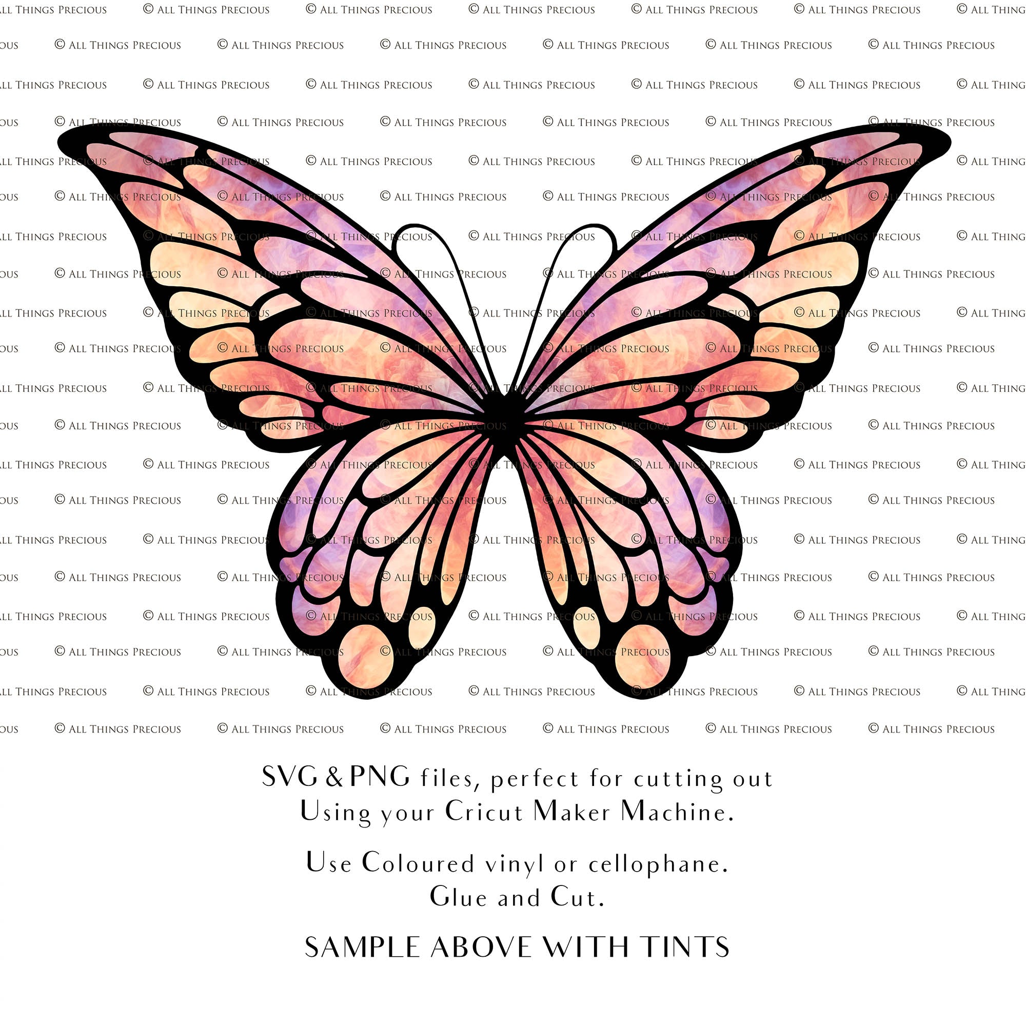 SVG & PNG Fairy Wing files for Cricut or Silhouette Cameo Cutting Machine. To create wearable fairy wings, in adult or children sizes.  Use this clipart design for Halloween Costumes, Fantasy or Cosplay or photography. Or use as ephemera in weddings, engagements or baby shower invitations. These are Individual wing parts, for you to cut and assemble. This is a digital product. 