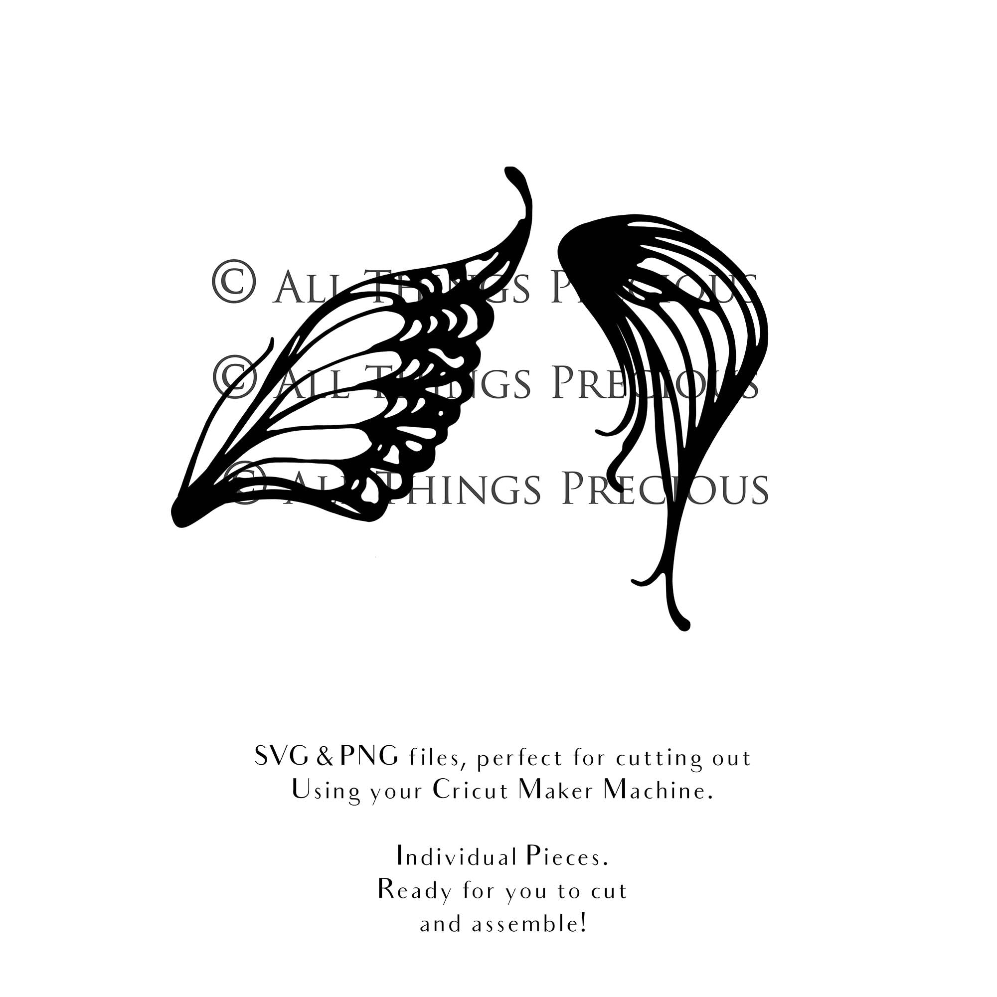 SVG FAIRY WINGS for CRICUT - Set 132