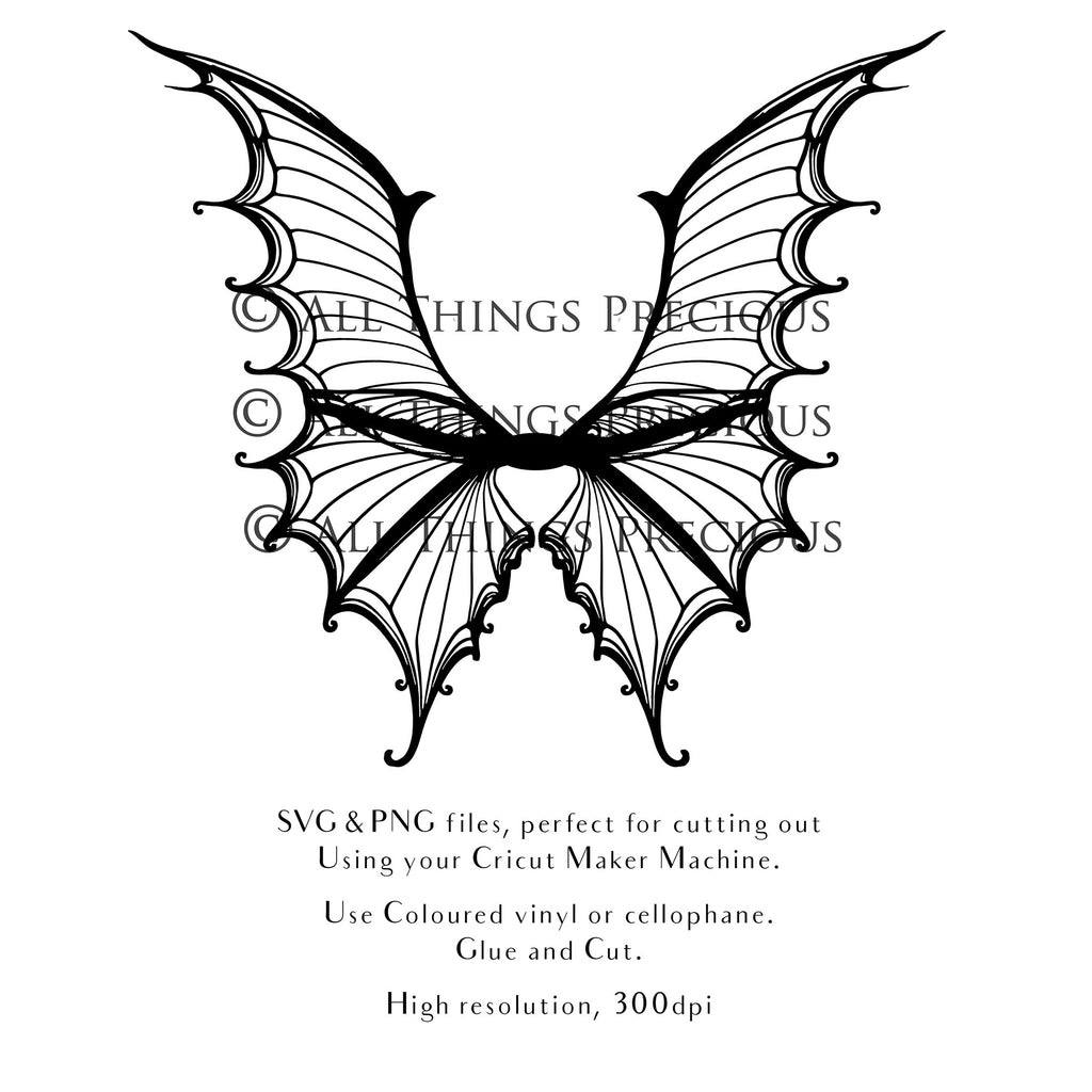 SVG & PNG Fairy Wing files for Cricut or Silhouette Cameo Cutting Machine. To create wearable fairy wings, in adult or children sizes.  Use this clipart design for Halloween Costumes, Fantasy or Cosplay or photography. Or use as ephemera in weddings, engagements or baby shower invitations. These are Individual wing parts, for you to cut and assemble. This is a digital product. 