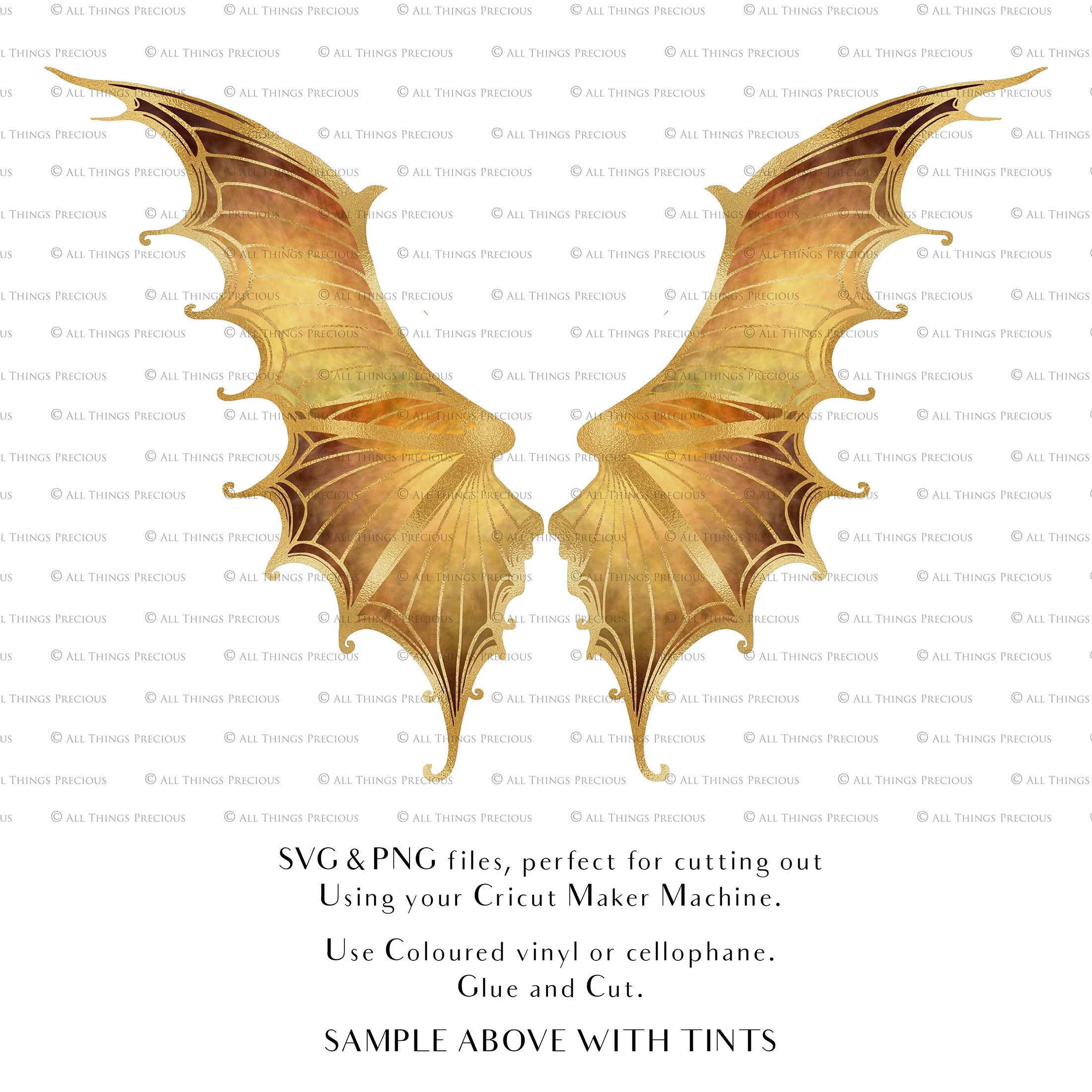 SVG & PNG Fairy Wing files for Cricut or Silhouette Cameo Cutting Machine. To create wearable fairy wings, in adult or children sizes.  Use this clipart design for Halloween Costumes, Fantasy or Cosplay or photography. Or use as ephemera in weddings, engagements or baby shower invitations. These are Individual wing parts, for you to cut and assemble. This is a digital product. 