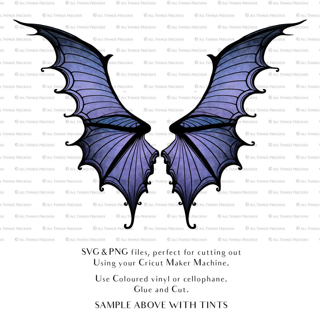 SVG & PNG Fairy Wing files for Cricut or Silhouette Cameo Cutting Machine. To create wearable fairy wings, in adult or children sizes.  Use this clipart design for Halloween Costumes, Fantasy or Cosplay or photography. Or use as ephemera in weddings, engagements or baby shower invitations. These are Individual wing parts, for you to cut and assemble. This is a digital product. 