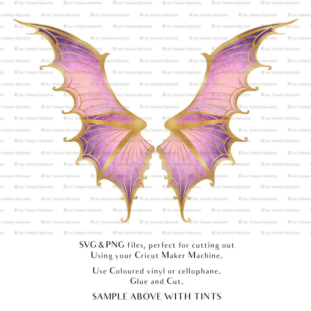 SVG & PNG Fairy Wing files for Cricut or Silhouette Cameo Cutting Machine. To create wearable fairy wings, in adult or children sizes.  Use this clipart design for Halloween Costumes, Fantasy or Cosplay or photography. Or use as ephemera in weddings, engagements or baby shower invitations. These are Individual wing parts, for you to cut and assemble. This is a digital product. 