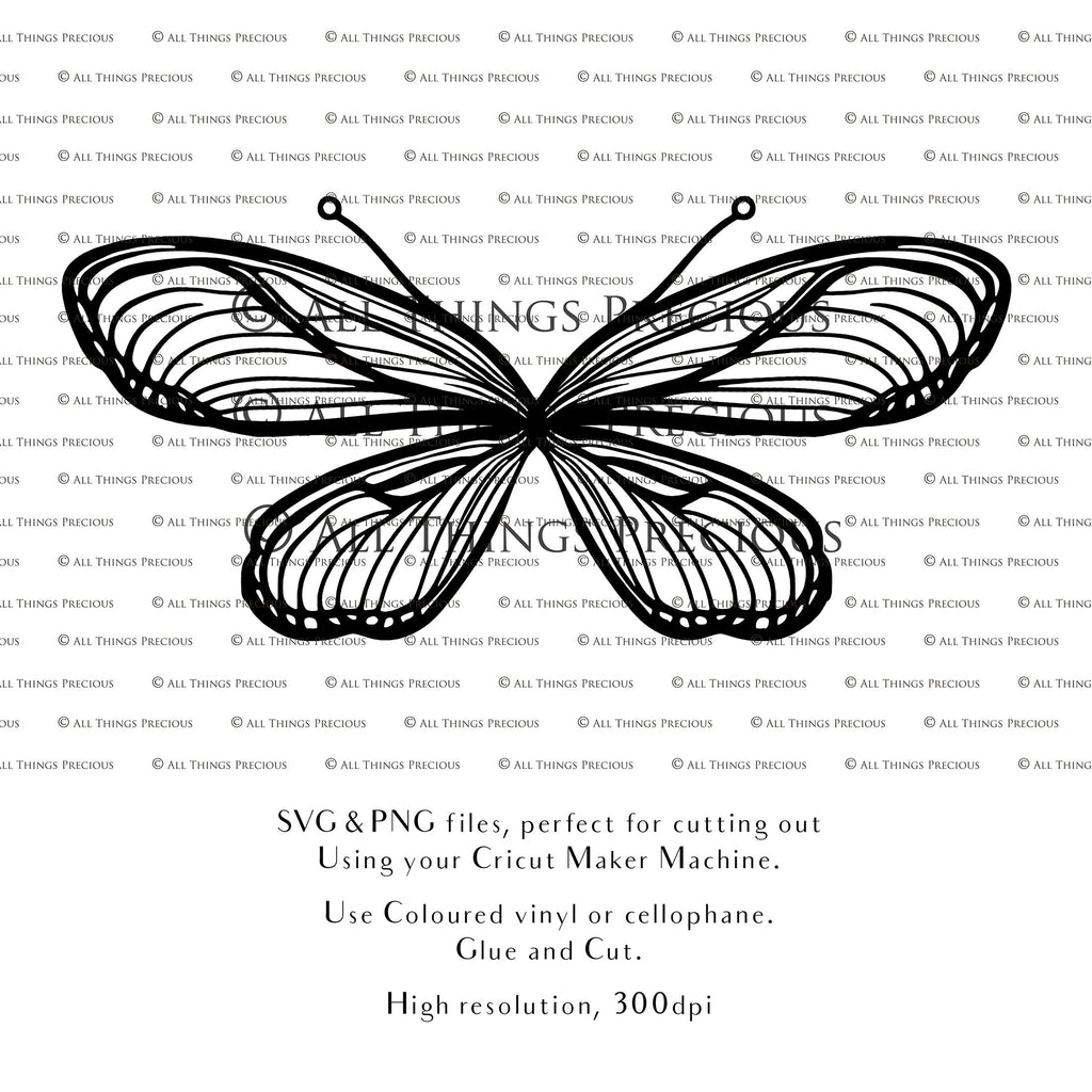 SVG, PNG Clipart, Fairy Wings, for Cricut and Silhouette Machine. Cut out and make your own real fairy wings. For Costumes, Halloween, Cosplay Wings, Adult Wings, Child size wings. Use them for Wedding invitations, sublimation print  or decorations.