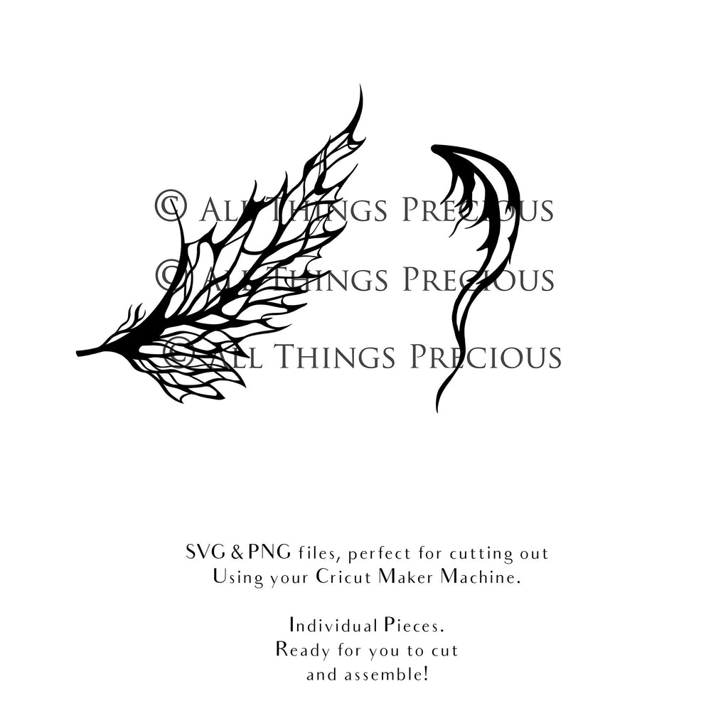 SVG FAIRY WINGS for CRICUT - Set 142