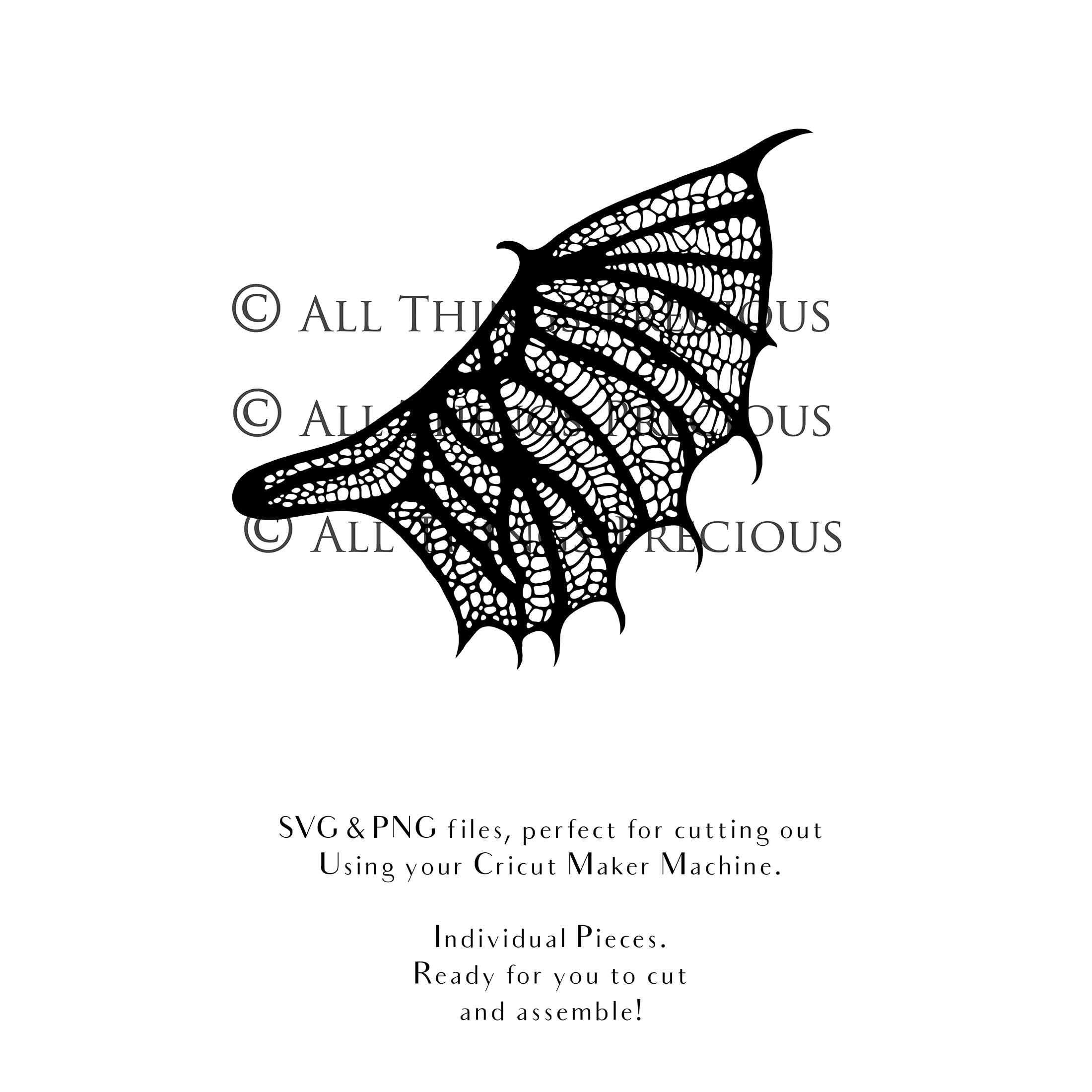 SVG & PNG Fairy Wing files for Cricut or Silhouette Cameo Cutting Machine. To create wearable fairy wings, in adult or children sizes.  Use this graphic design for Halloween Costumes, Fantasy or Cosplay or photography. Use as prints in weddings, engagements or baby shower invitations. for you to cut and assemble. 