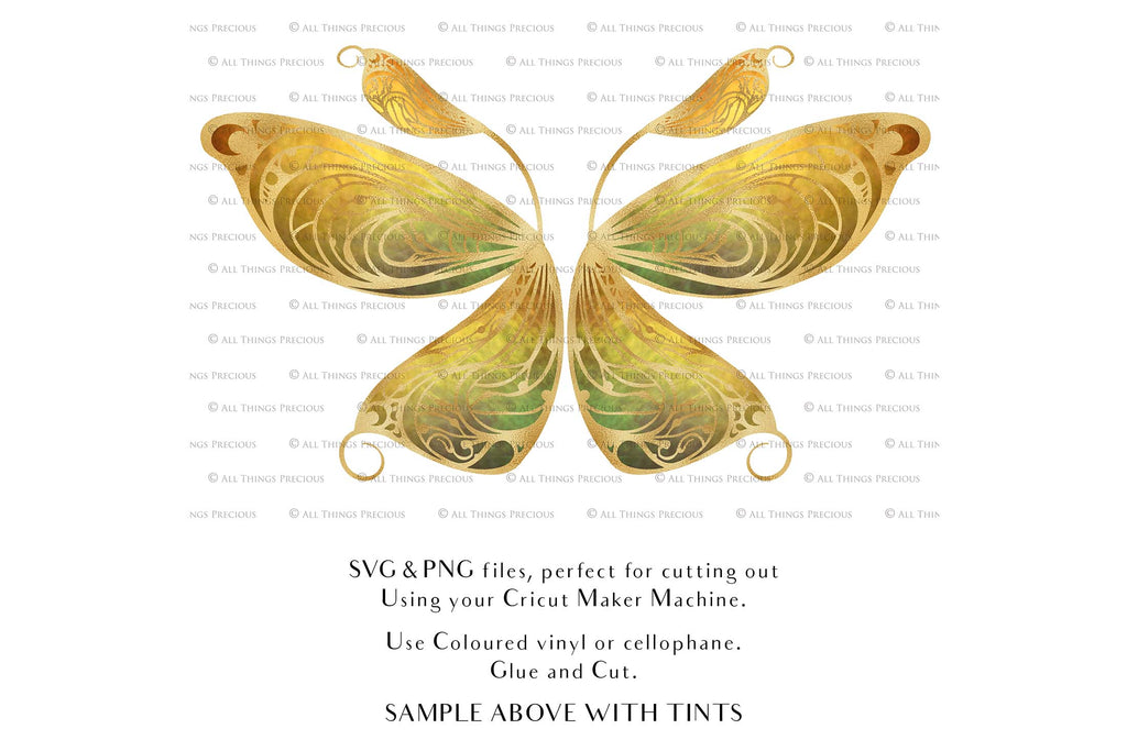 SVG & PNG Fairy Wing files for Cricut or Silhouette Cameo Cutting Machine. To create wearable fairy wings, in adult or children sizes. Use this graphic design for Halloween Costumes, Fantasy or Cosplay or photography. Use as prints in weddings, engagements or baby shower invitations. for you to cut and assemble.