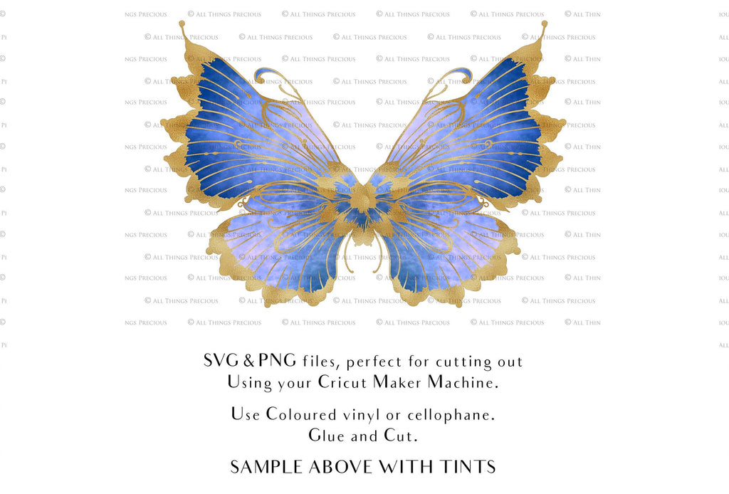 SVG & PNG Fairy Wing files for Cricut or Silhouette Cameo Cutting Machine. To create wearable fairy wings, in adult or children sizes. Use this graphic design for Halloween Costumes, Fantasy or Cosplay or photography. Use as prints in weddings, engagements or baby shower invitations. for you to cut and assemble.