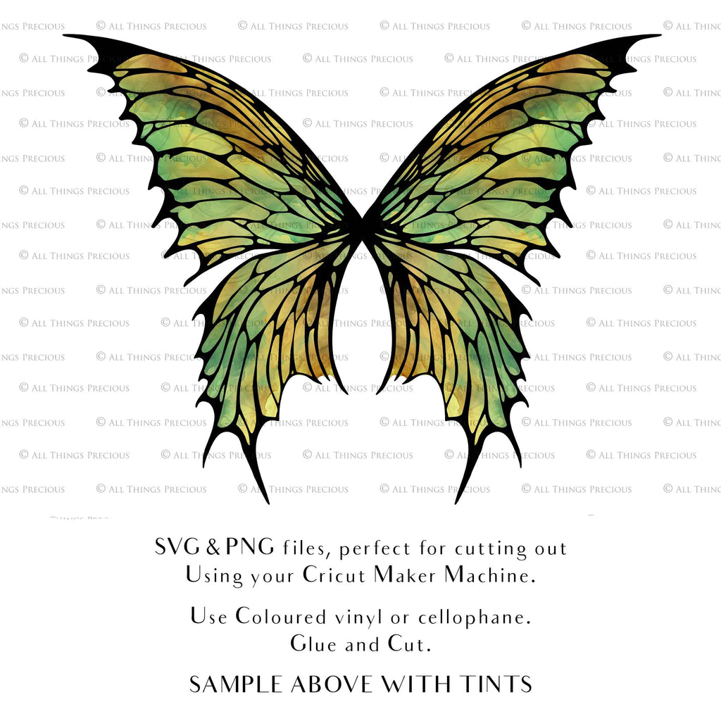 SVG & PNG Fairy/Angel Wing files for Cricut, Silhouette Cameo and other Cutting Machines. Create wearable fairy wings, all sizes. Perfect for Halloween Costumes, Fantasy, Cosplay, Photography. Prints, Wedding, Engagement, Baby Shower invitations, Sublimation Printing, Clip Art and more. Cut and assemble. ATP Textures.