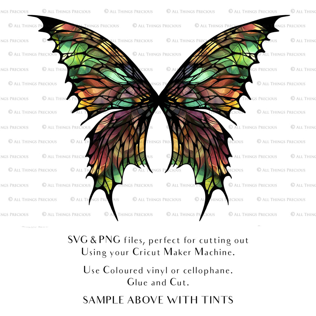 SVG, PNG Clipart, Fairy Wings, for Cricut and Silhouette Machine. Cut out and make your own real fairy wings. For Costumes, Halloween, Cosplay Wings, Adult Wings, Child size wings. Use them for Wedding invitations, sublimation print  or decorations.