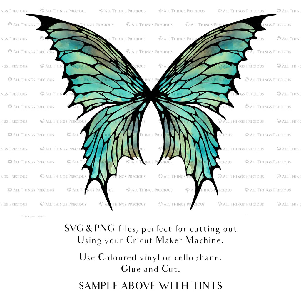 SVG, PNG Clipart, Fairy Wings, for Cricut and Silhouette Machine. Cut out and make your own real fairy wings. For Costumes, Halloween, Cosplay Wings, Adult Wings, Child size wings. Use them for Wedding invitations, sublimation print  or decorations.