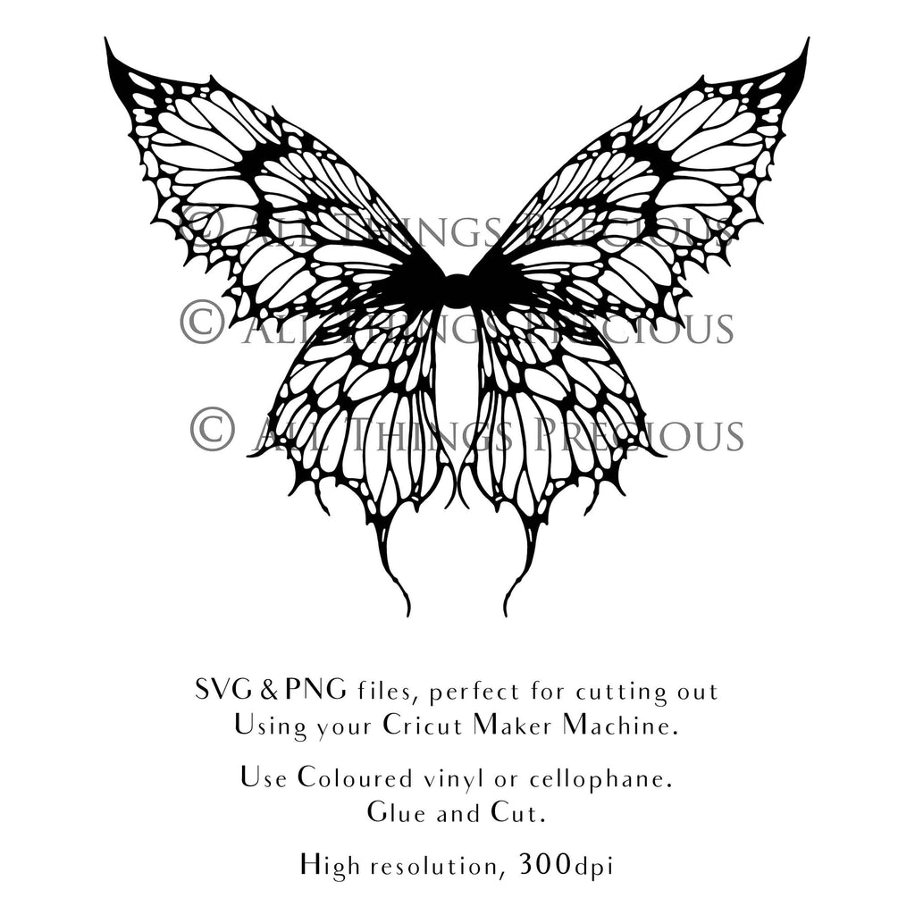 SVG & PNG Fairy/Angel Wing files for Cricut, Silhouette Cameo and other Cutting Machines. Create wearable fairy wings, all sizes. Perfect for Halloween Costumes, Fantasy, Cosplay, Photography. Prints, Wedding, Engagement, Baby Shower invitations, Sublimation Printing, Clip Art and more. Cut and assemble. ATP Textures.