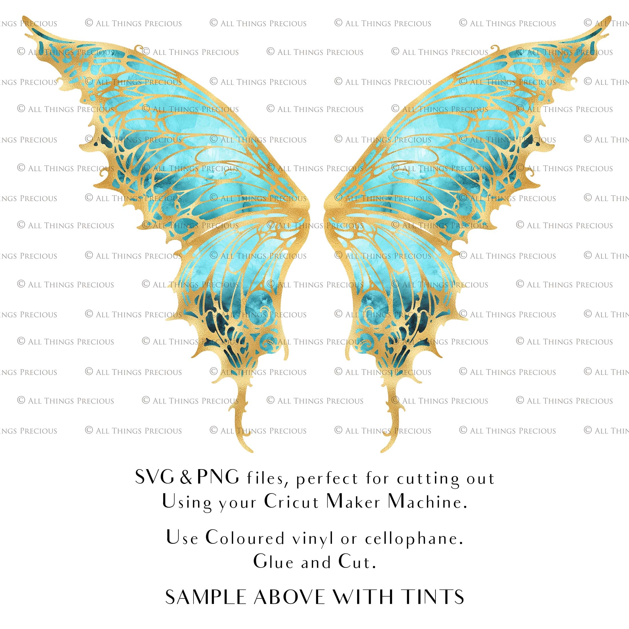 SVG, PNG Clipart, Fairy Wings, for Cricut and Silhouette Machine. Cut out and make your own real fairy wings. For Costumes, Halloween, Cosplay Wings, Adult Wings, Child size wings. Use them for Wedding invitations, sublimation print or decorations.