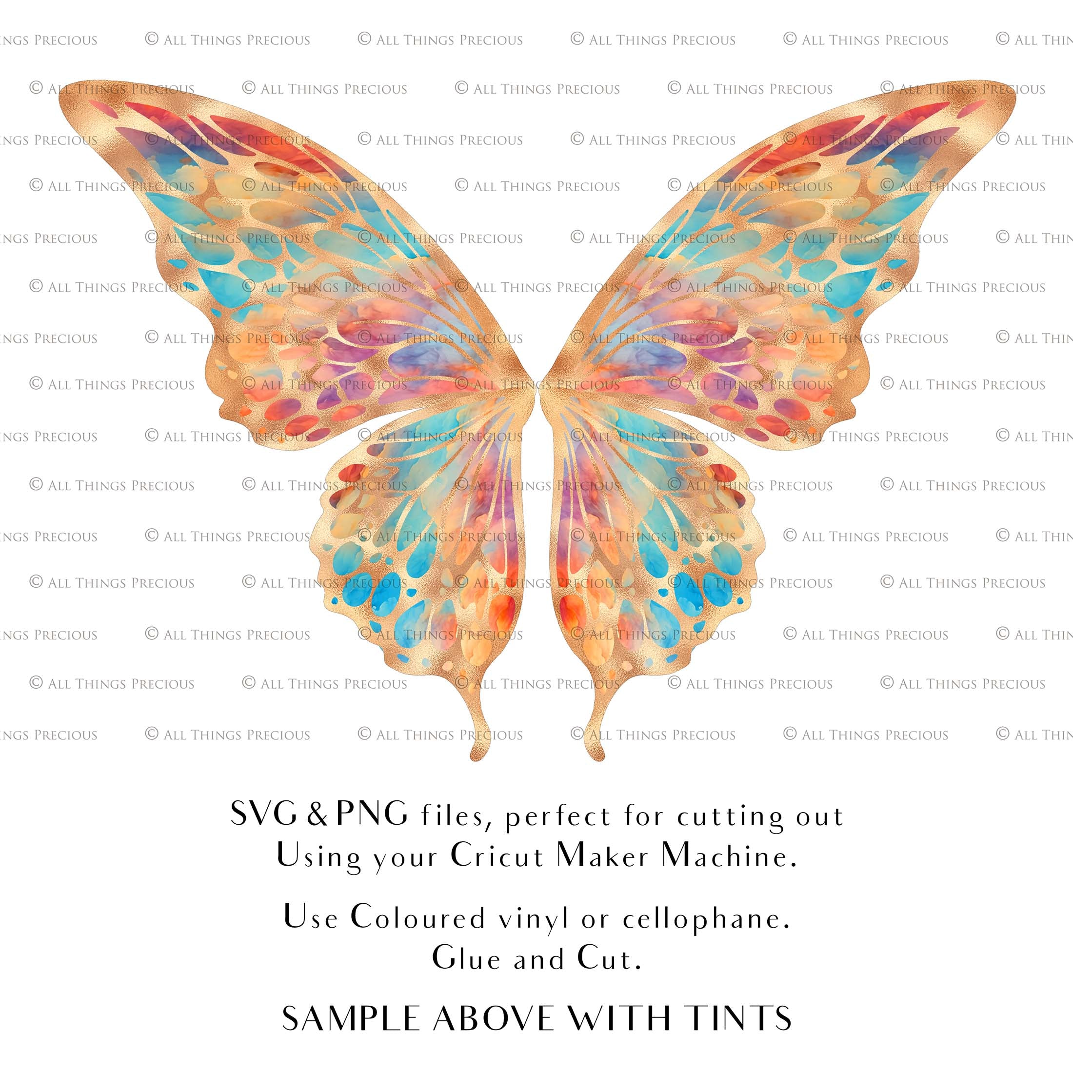 SVG, PNG Clipart, Fairy Wings, for Cricut and Silhouette Machine. Cut out and make your own real fairy wings. For Costumes, Halloween, Cosplay Wings, Adult Wings, Child size wings. Use them for Wedding invitations, sublimation print or decorations.
