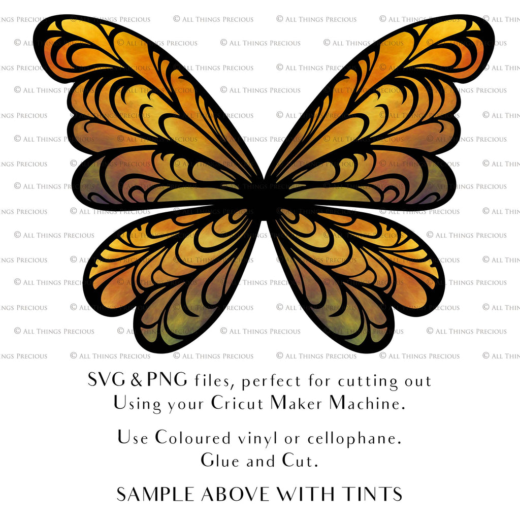 SVG, PNG Clipart, Fairy Wings, for Cricut and Silhouette Machine. Cut out and make your own real fairy wings. For Costumes, Halloween, Cosplay Wings, Adult Wings, Child size wings. Use them for Wedding invitations, sublimation print or decorations.