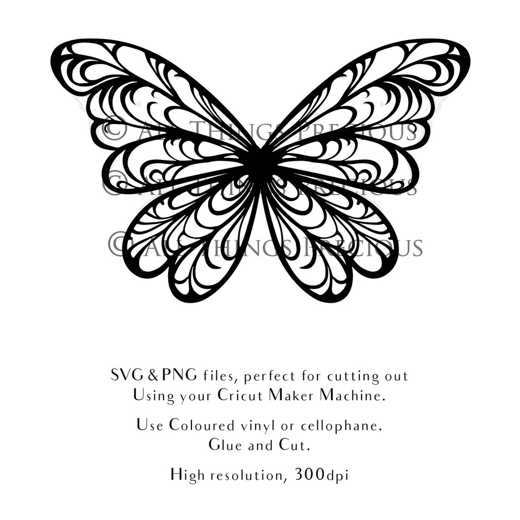 SVG, PNG Clipart, Fairy Wings, for Cricut and Silhouette Machine. Cut out and make your own real fairy wings. For Costumes, Halloween, Cosplay Wings, Adult Wings, Child size wings. Use them for Wedding invitations, sublimation print or decorations.