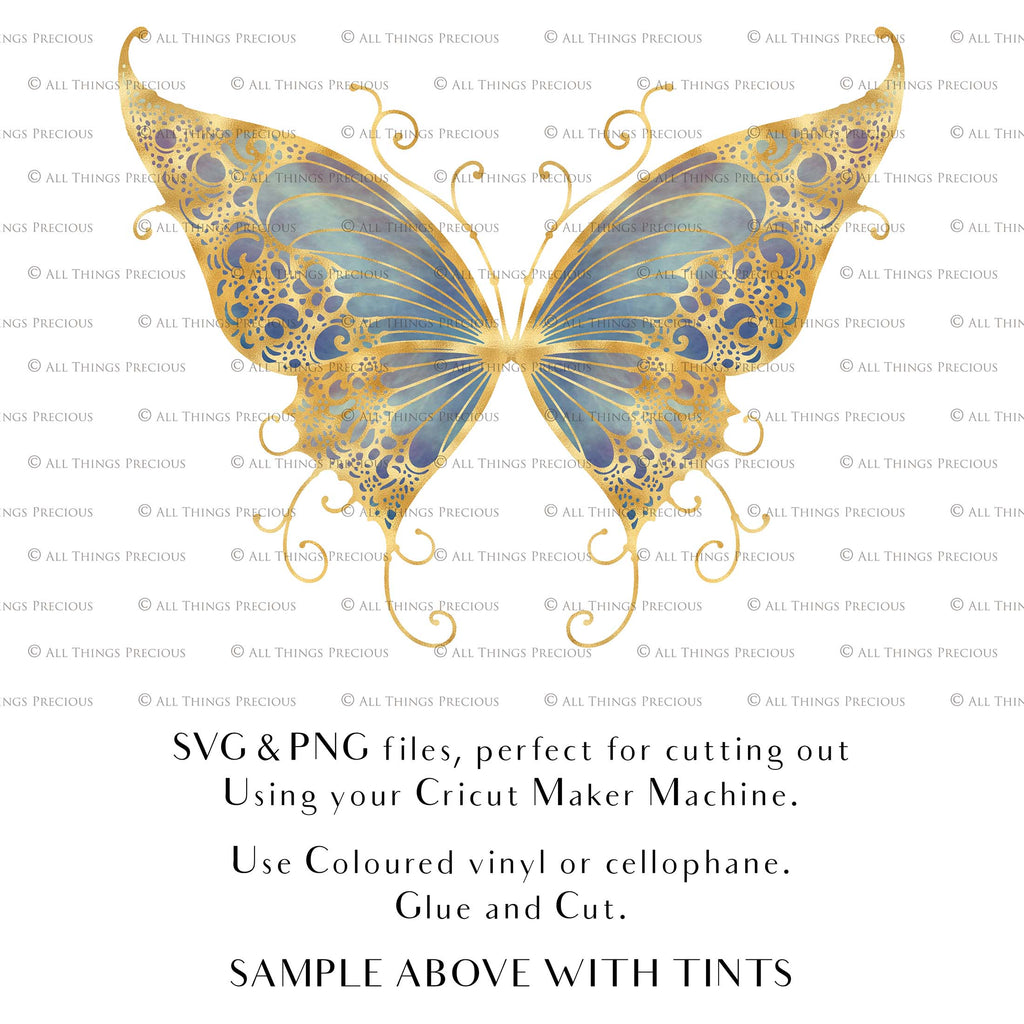 SVG & PNG Fairy/Angel Wing files for Cricut, Silhouette Cameo and other Cutting Machines. Create wearable fairy wings, all sizes. Perfect for Halloween Costumes, Fantasy, Cosplay, Photography. Prints, Wedding, Engagement, Baby Shower invitations, Sublimation Printing, Clip Art and more. Cut and assemble. ATP Textures.