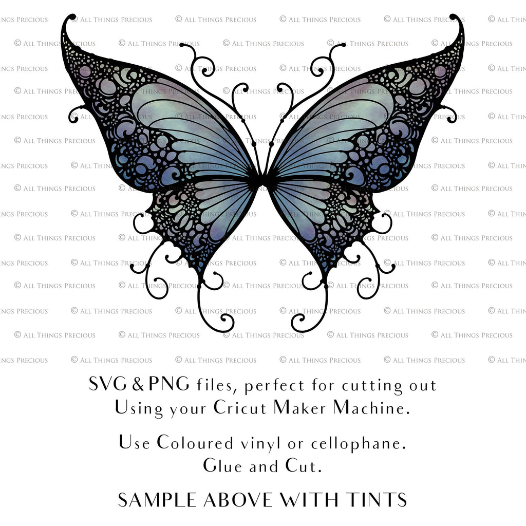 SVG & PNG Fairy/Angel Wing files for Cricut, Silhouette Cameo and other Cutting Machines. Create wearable fairy wings, all sizes. Perfect for Halloween Costumes, Fantasy, Cosplay, Photography. Prints, Wedding, Engagement, Baby Shower invitations, Sublimation Printing, Clip Art and more. Cut and assemble. ATP Textures.