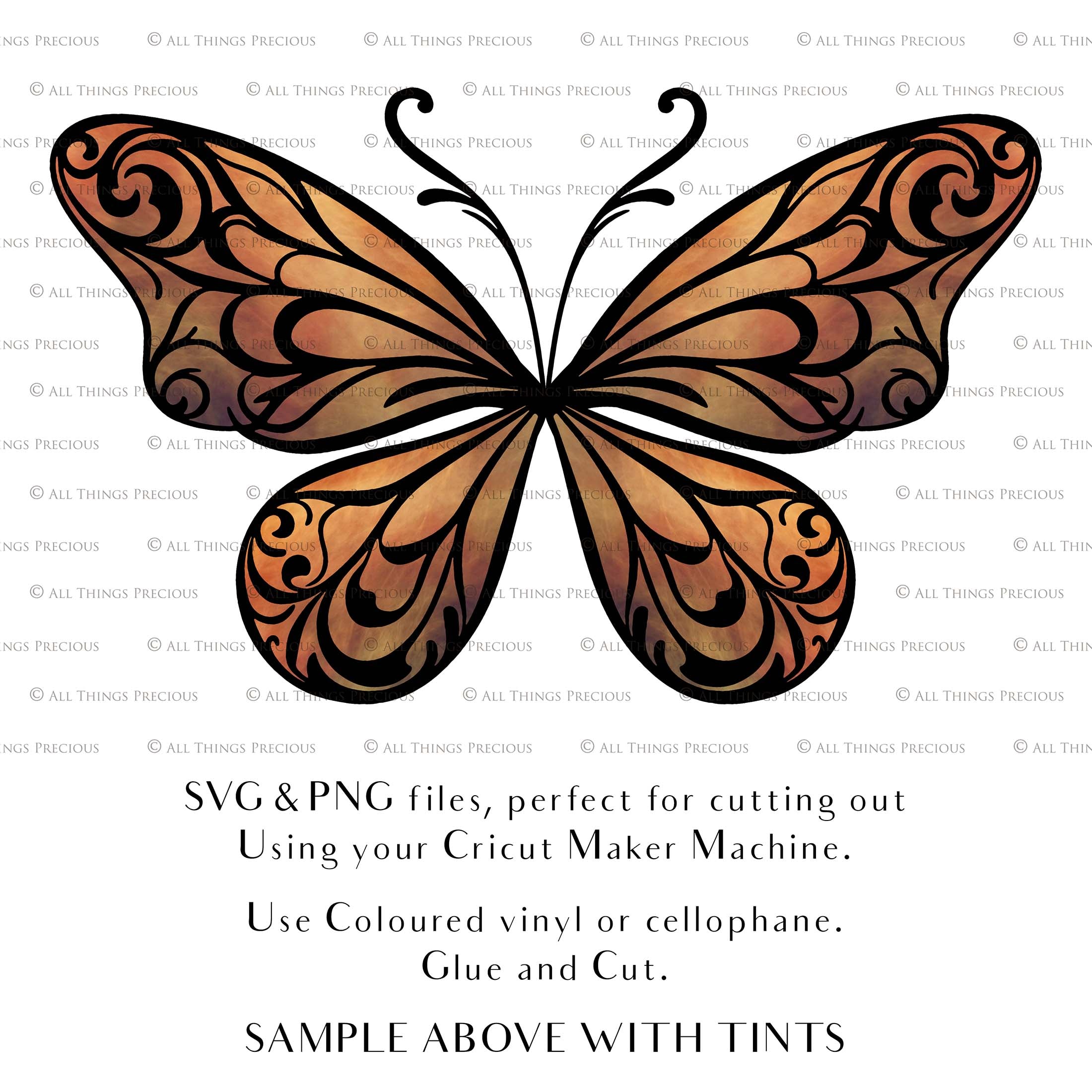 SVG, PNG Clipart, Fairy Wings, for Cricut and Silhouette Machine. Cut out and make your own real fairy wings. For Costumes, Halloween, Cosplay Wings, Adult Wings, Child size wings. Use them for Wedding invitations, sublimation print or decorations.