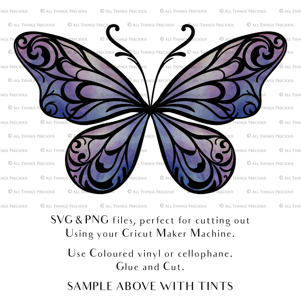 SVG & PNG Fairy/Angel Wing files for Cricut, Silhouette Cameo and other Cutting Machines. Create wearable fairy wings, all sizes. Perfect for Halloween Costumes, Fantasy, Cosplay, Photography. Prints, Wedding, Engagement, Baby Shower invitations, Sublimation Printing, Clip Art and more. Cut and assemble. ATP Textures.