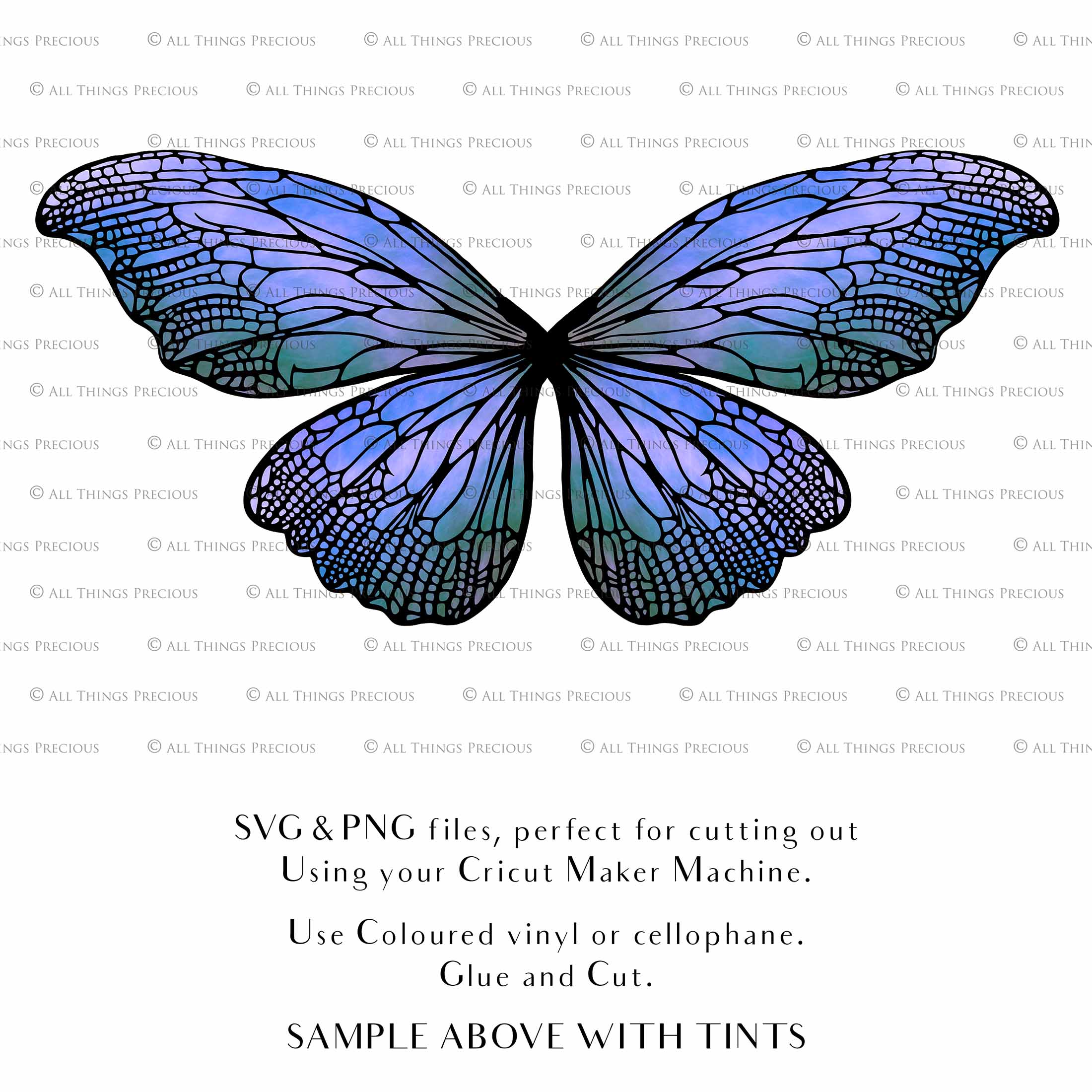 SVG & PNG Fairy/Angel Wing files for Cricut, Silhouette Cameo and other Cutting Machines. Create wearable fairy wings, all sizes. Perfect for Halloween Costumes, Fantasy, Cosplay, Photography. Prints, Wedding, Engagement, Baby Shower invitations, Sublimation Printing, Clip Art and more. Cut and assemble. ATP Textures.
