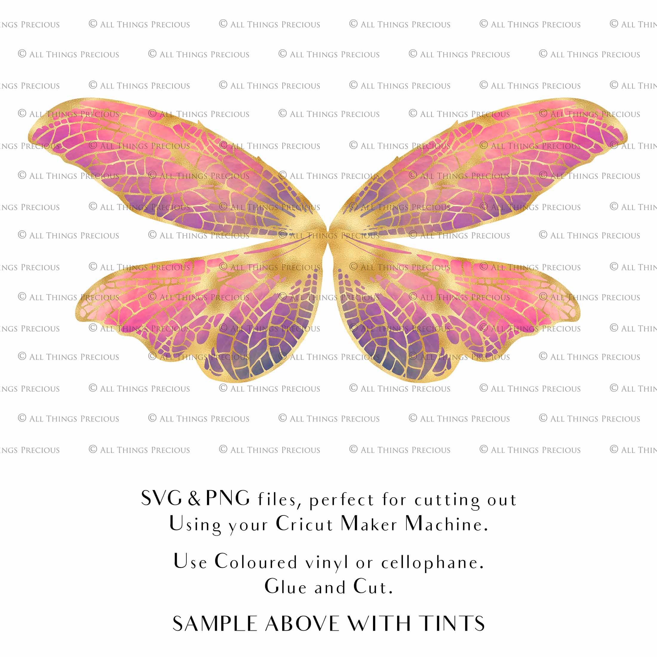 SVG & PNG Fairy/Angel Wing files for Cricut, Silhouette Cameo and other Cutting Machines. Create wearable fairy wings, all sizes. Perfect for Halloween Costumes, Fantasy, Cosplay, Photography. Prints, Wedding, Engagement, Baby Shower invitations, Sublimation Printing, Clip Art and more. Cut and assemble. ATP Textures.