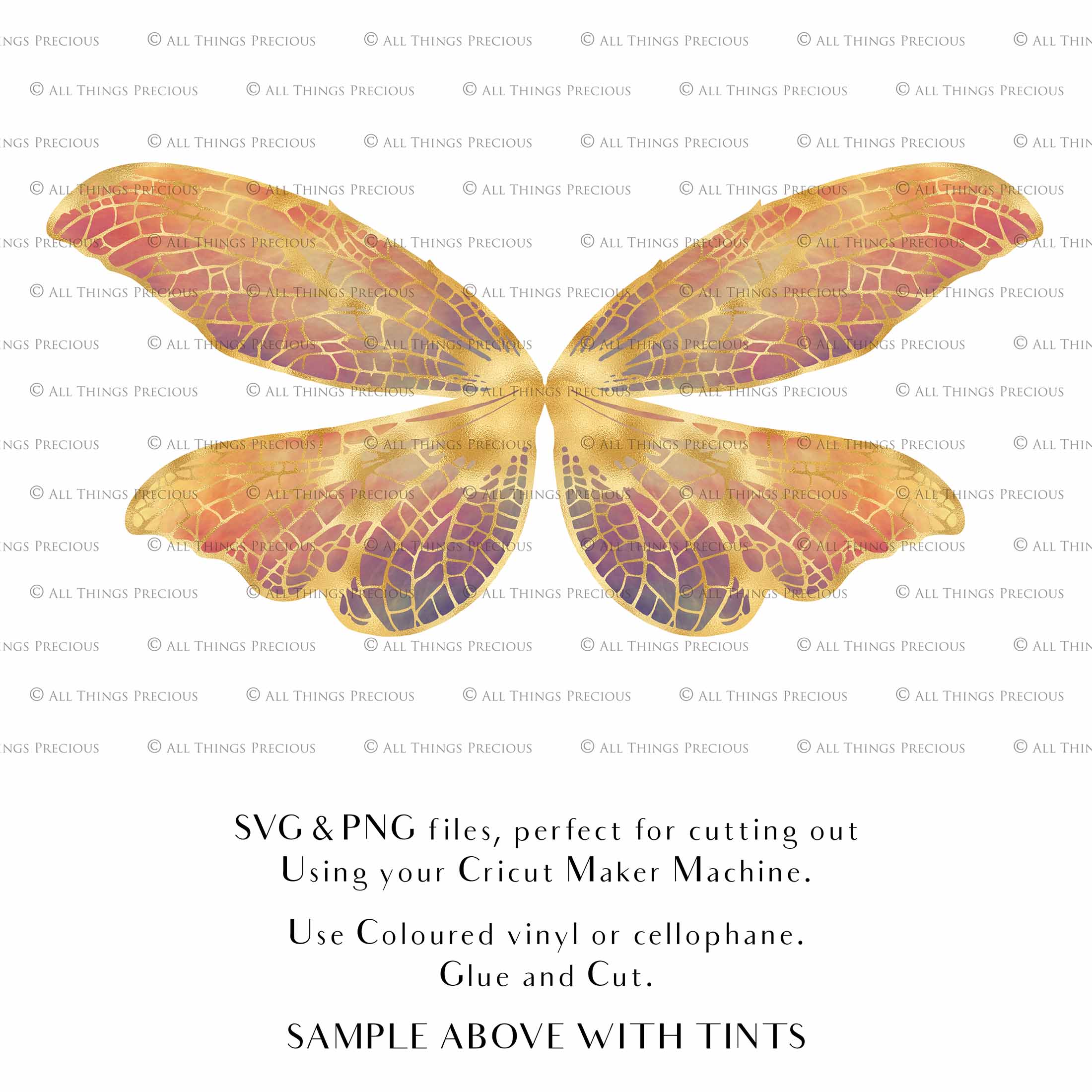 SVG & PNG Fairy/Angel Wing files for Cricut, Silhouette Cameo and other Cutting Machines. Create wearable fairy wings, all sizes. Perfect for Halloween Costumes, Fantasy, Cosplay, Photography. Prints, Wedding, Engagement, Baby Shower invitations, Sublimation Printing, Clip Art and more. Cut and assemble. ATP Textures.